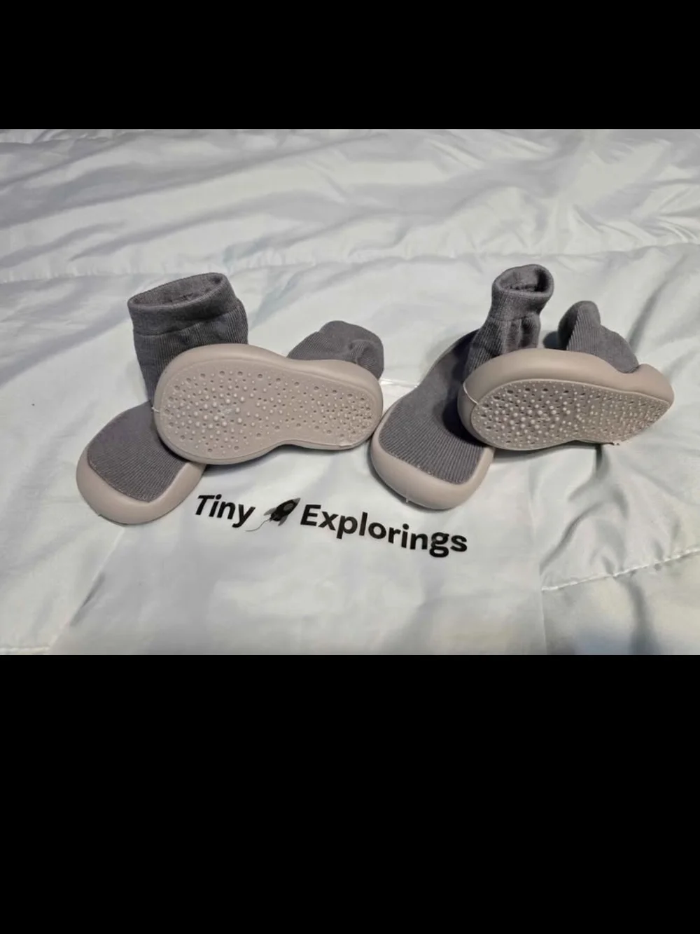 Gray Slip-On Sock Shoes for Kids - Breathable Non-Slip Design